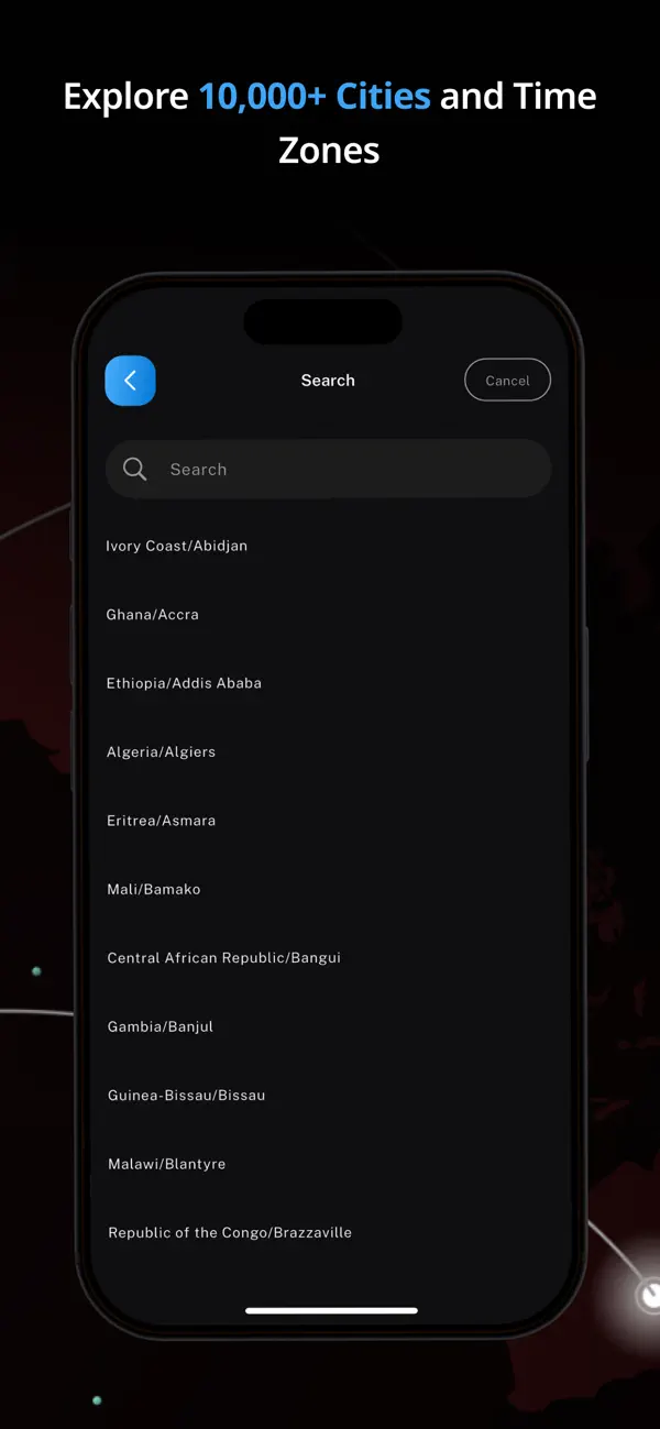 Screenshot #2 pour World Clock - Time Converter