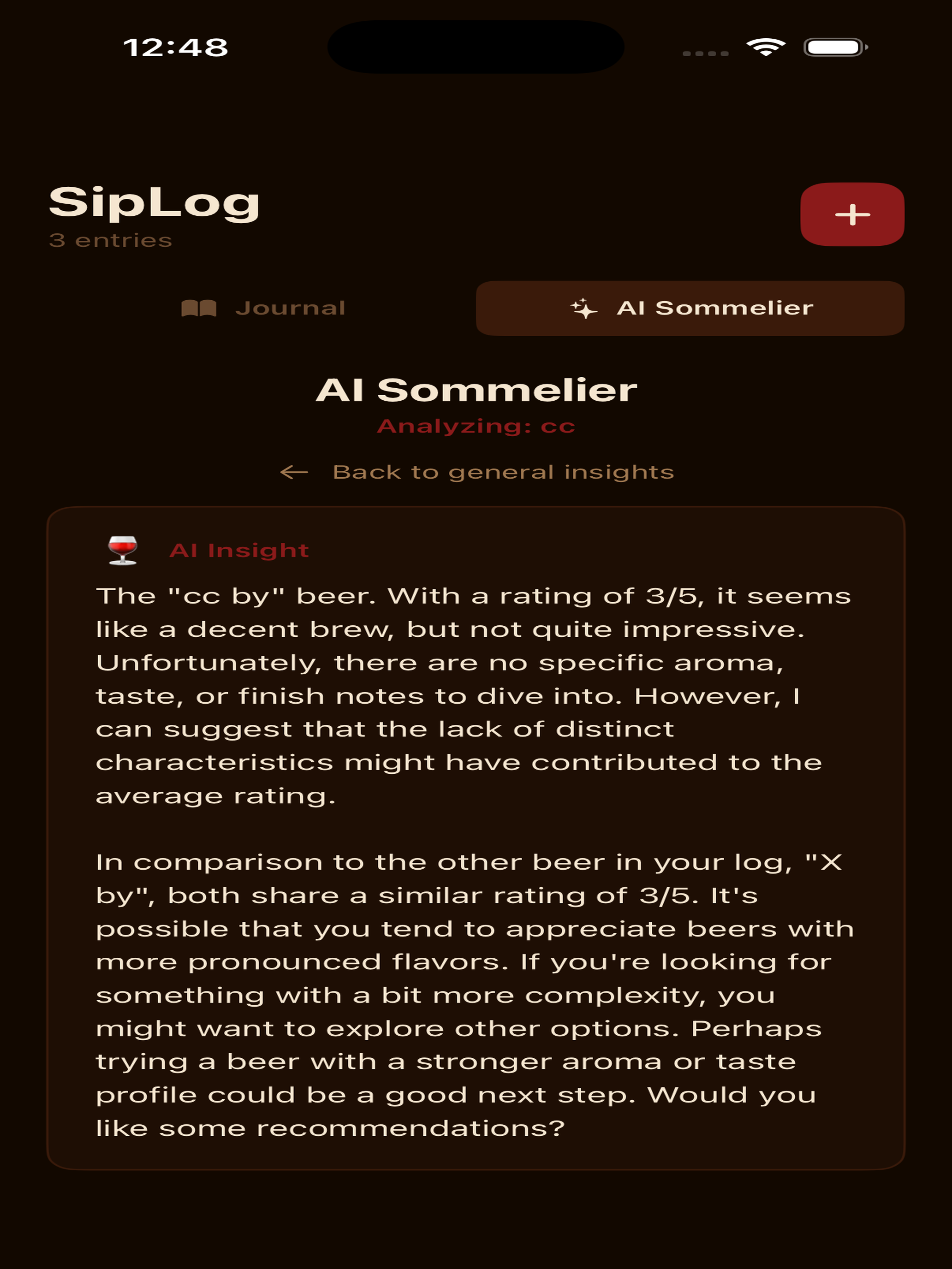 Sip Log: Drink Tasting Journal screenshot 8