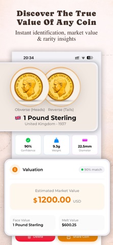 Coin Identifier: CoinScope screenshot