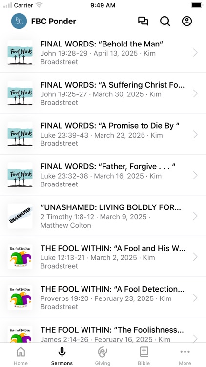 First Baptist Church Ponder