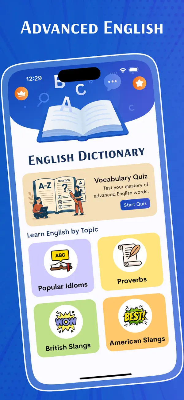 Screenshot #1 pour English Dictionary - Advanced