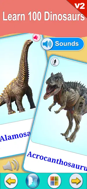 Dinosaurs Cards V2 -Dino World screenshot 2