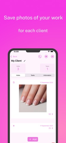 Beauty Salon Management: CRM iPhone screenshot
