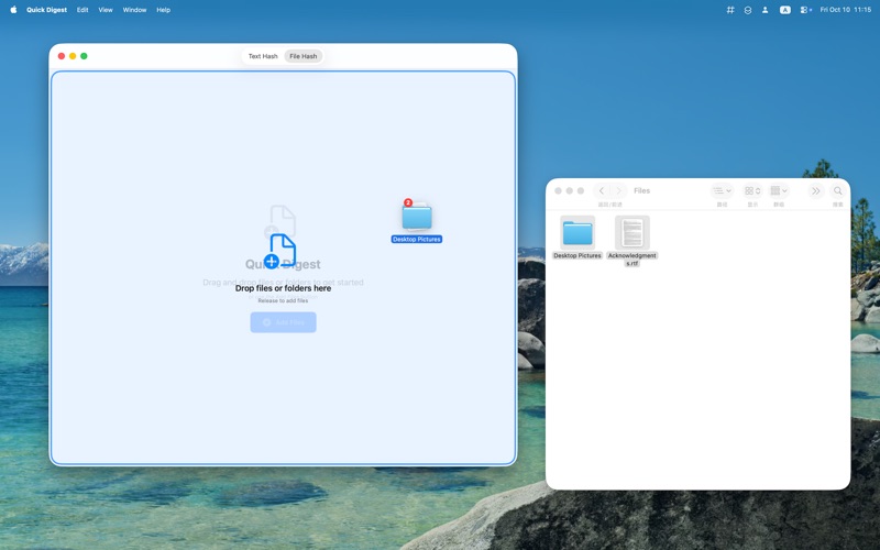 App screenshot