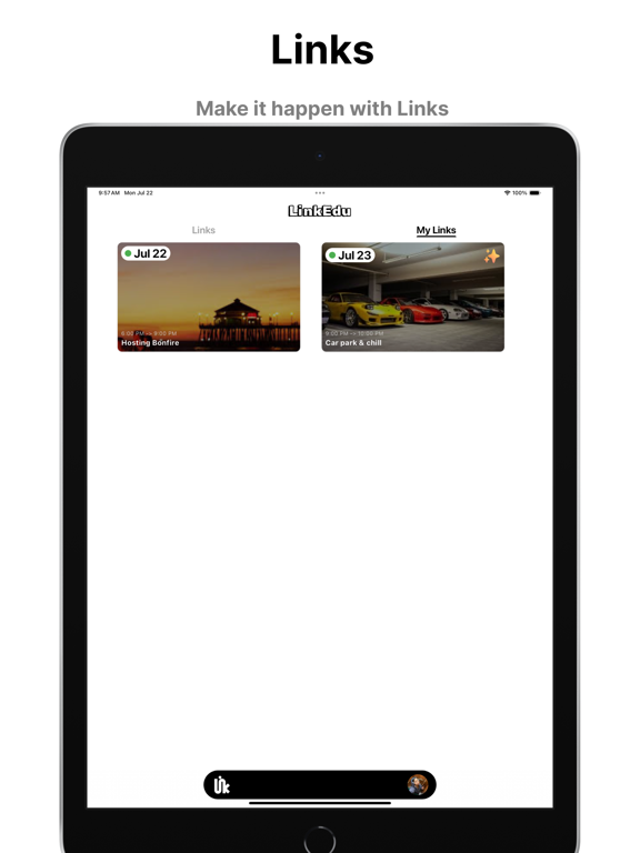 LinkEdu iPad screenshot 1 - Social Networking app