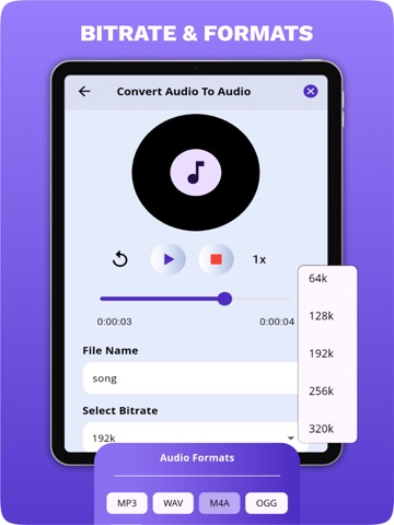 Audio Video Media Converter iPad screenshot