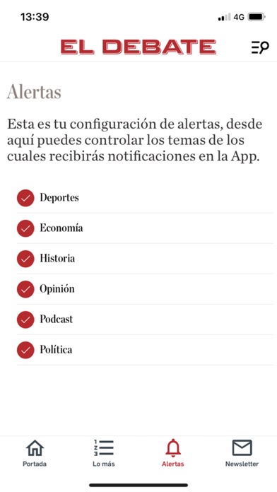 El Debate - Diario online Screenshot