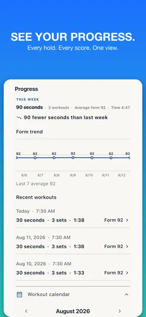 Plank Timer: MotionFit screenshot 3