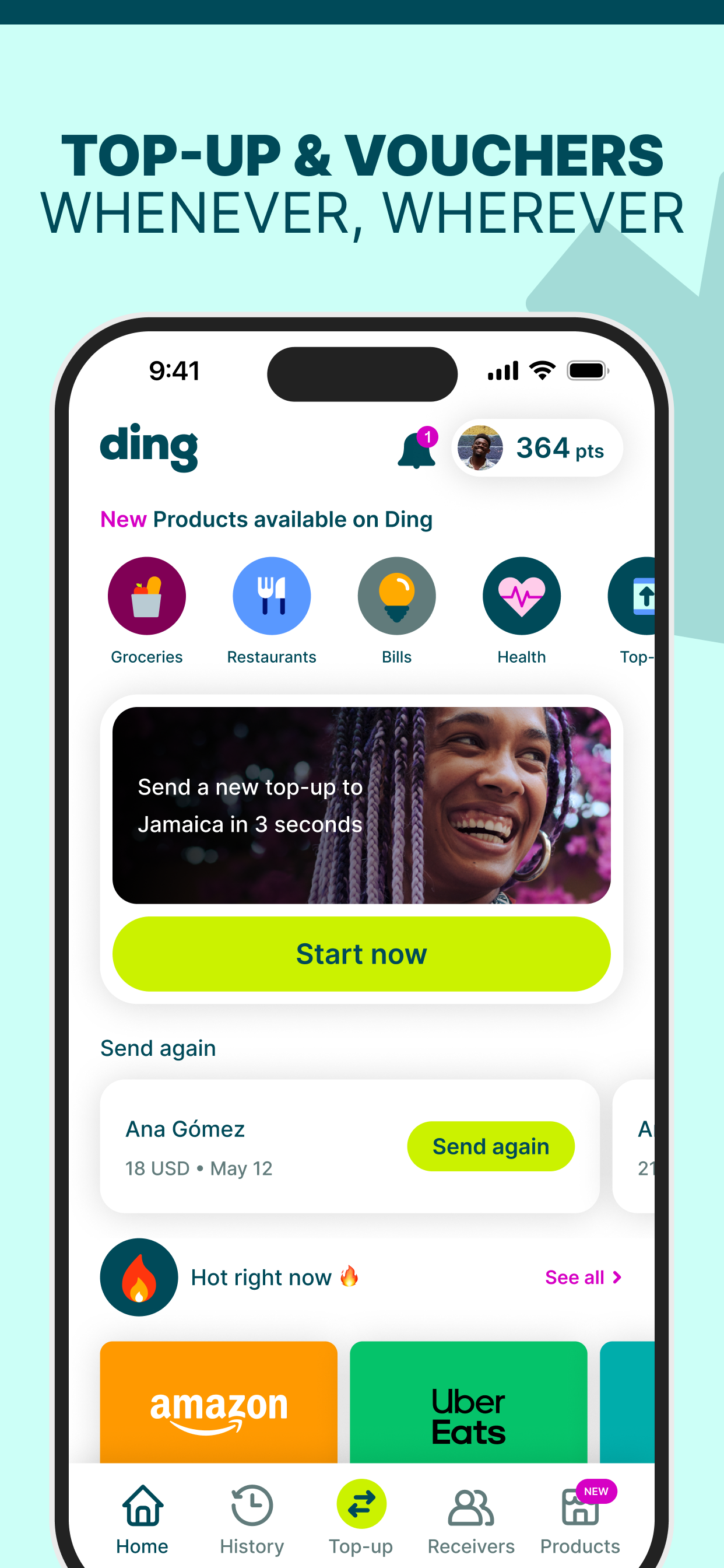 Ding Top-up: Mobile Recharge
