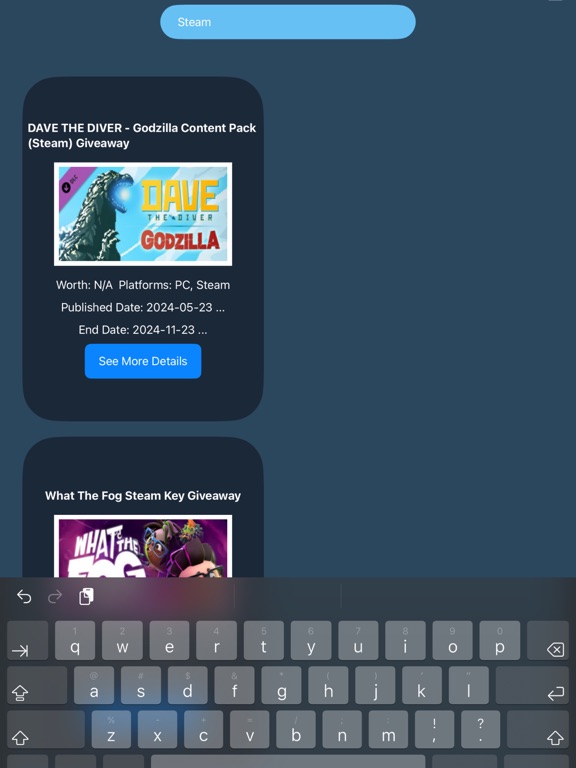 Game Deals iPad screenshot