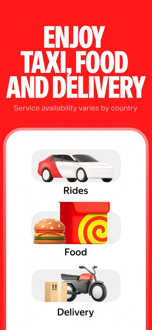 Yango: taxi, food, delivery screenshot 2