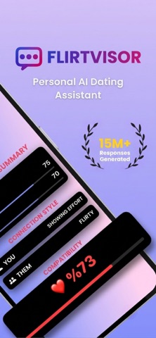 Flirtvisor: AI Flirt Coach iPhone screenshot 1