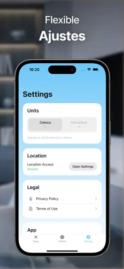 Captura de pantalla de Termómetro De Interior en iPhone 4