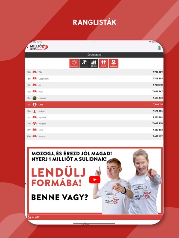 MillióLépés App Store preview screenshot 14
