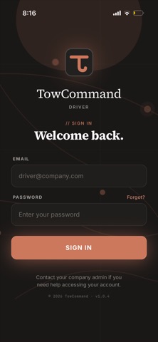 TowCommand Driver screenshot