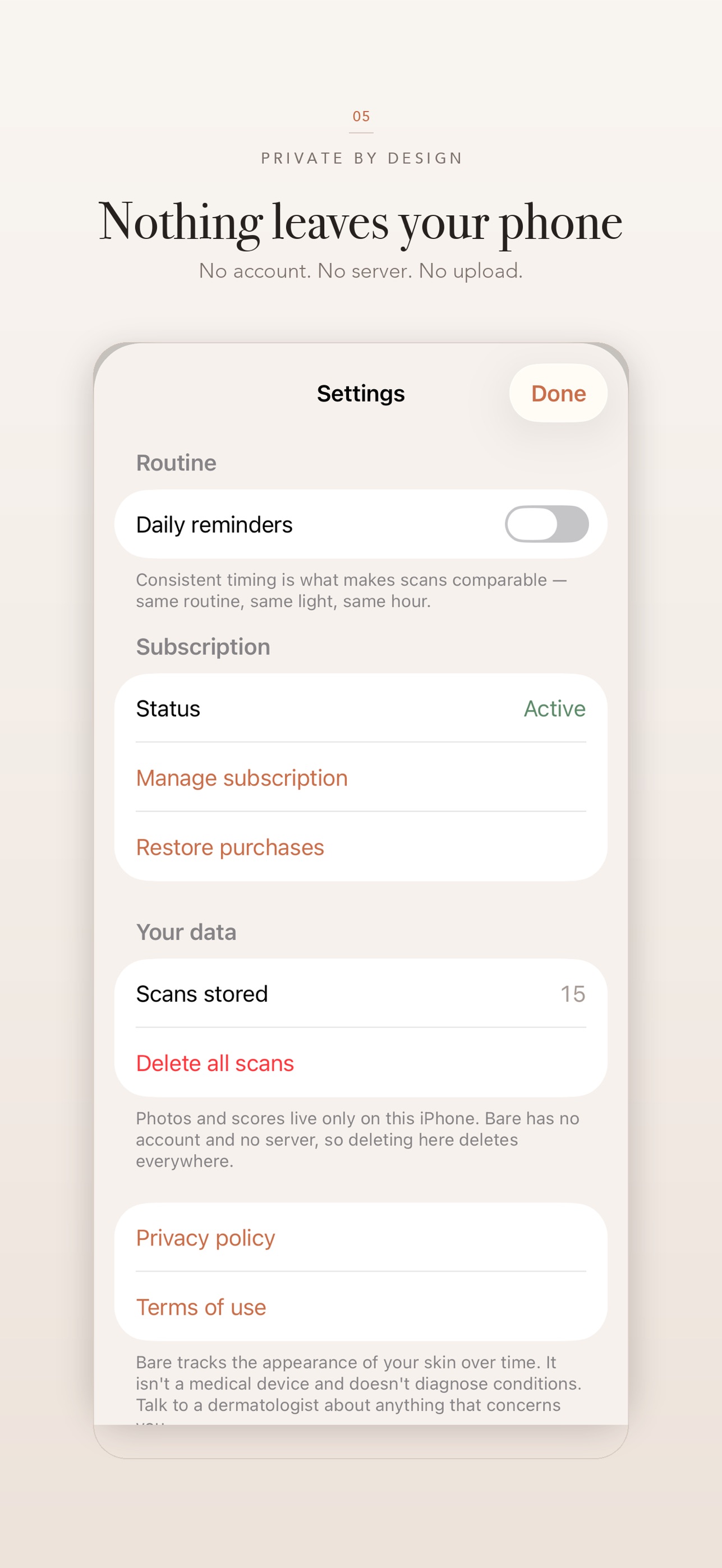 Screenshot 4 of Bare: Skin Progress Tracker