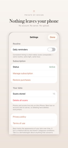 Bare: Skin Progress Tracker Screenshot 4 of 5