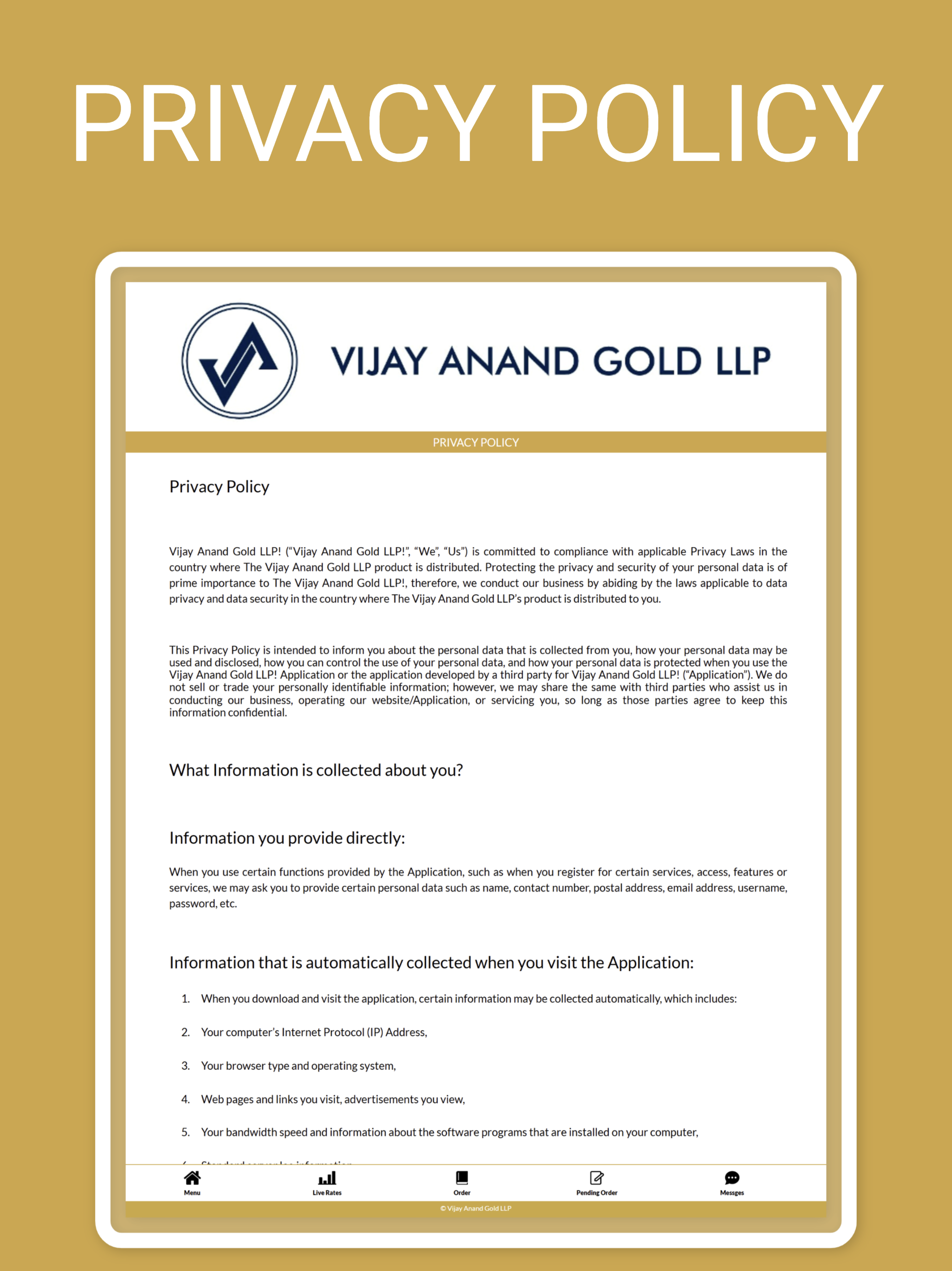 Vijay Anand Gold LLP