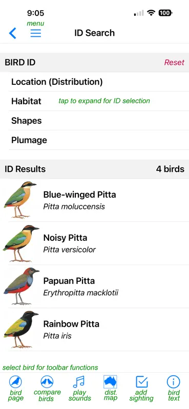 Pizzey and Knight Birds of Aus screenshot 7 of 10