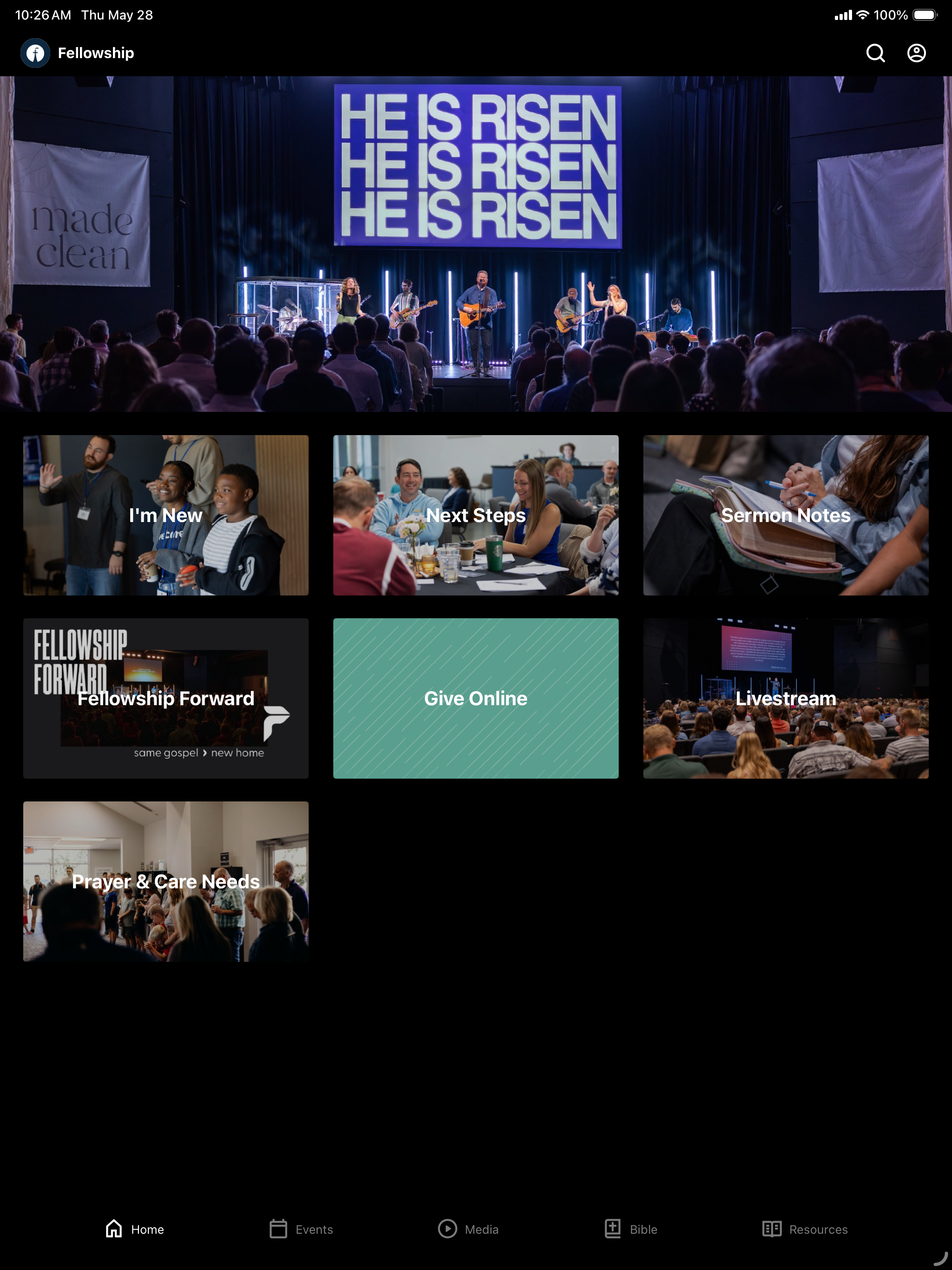Fellowship. Bible. Church.