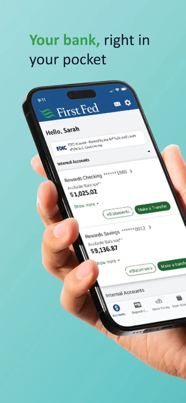 Screenshot #1 pour First Fed Bank