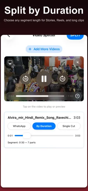 Video Splitter - Split Videos screenshot 1