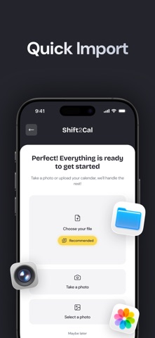 Shift to Calendar: AI Planner iPhone screenshot