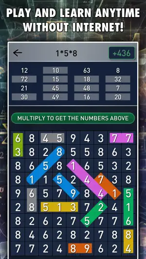 Hidden Numbers: Math Game screenshot 2