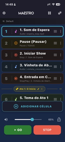 Maestro Show Control screenshot