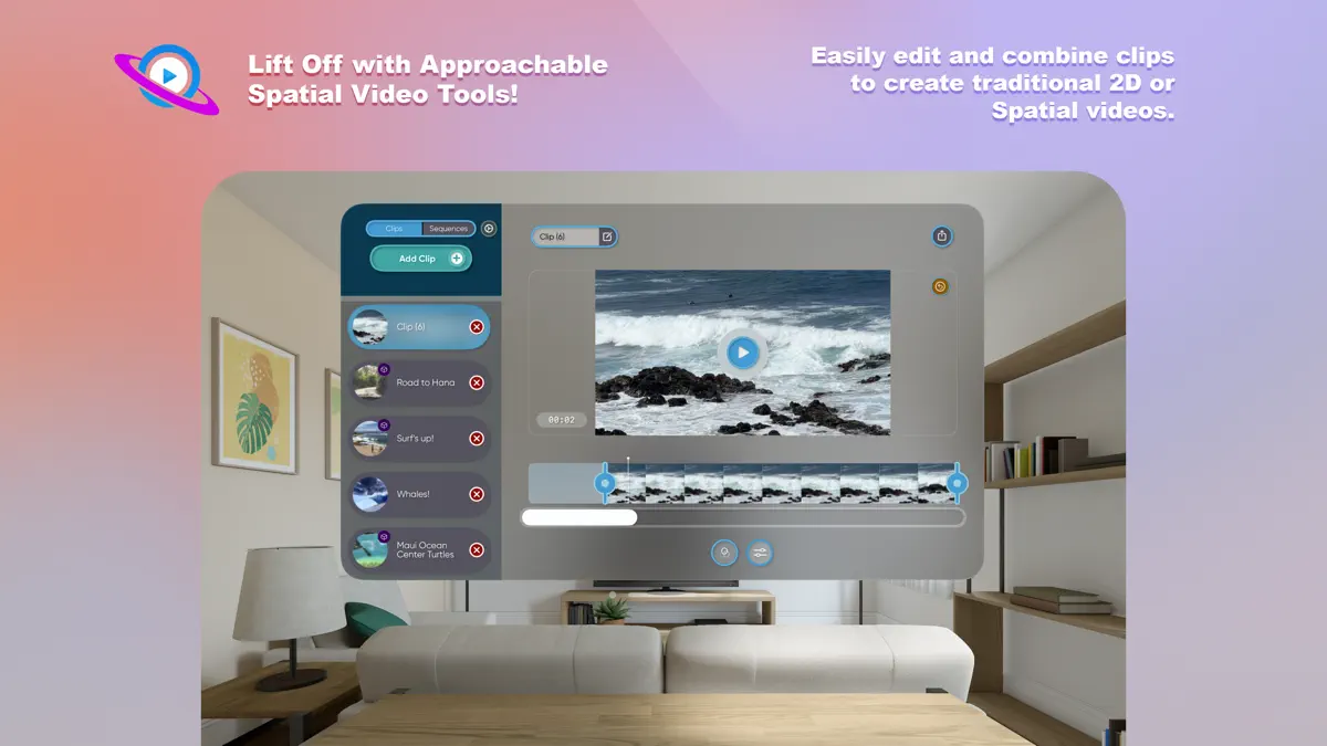 CosmiCut: Spatial Video Editor screenshot 1