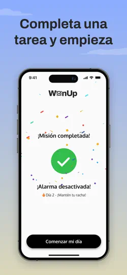 Captura de pantalla de WonUp: Despertador Y Misiones en iPhone 6