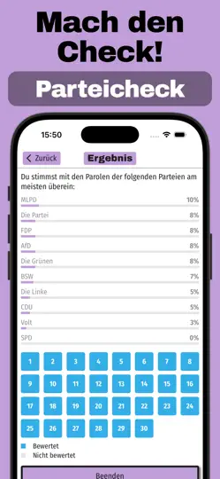 Screenshot von Parteiparolen Quiz & Puzzle auf dem iPhone 4