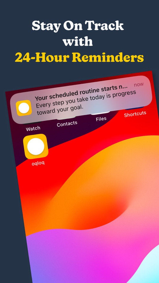 #3. oqloq - 24 Hour Routine Clock (iOS) 来自: MEHMET FATIH SAGLAM
