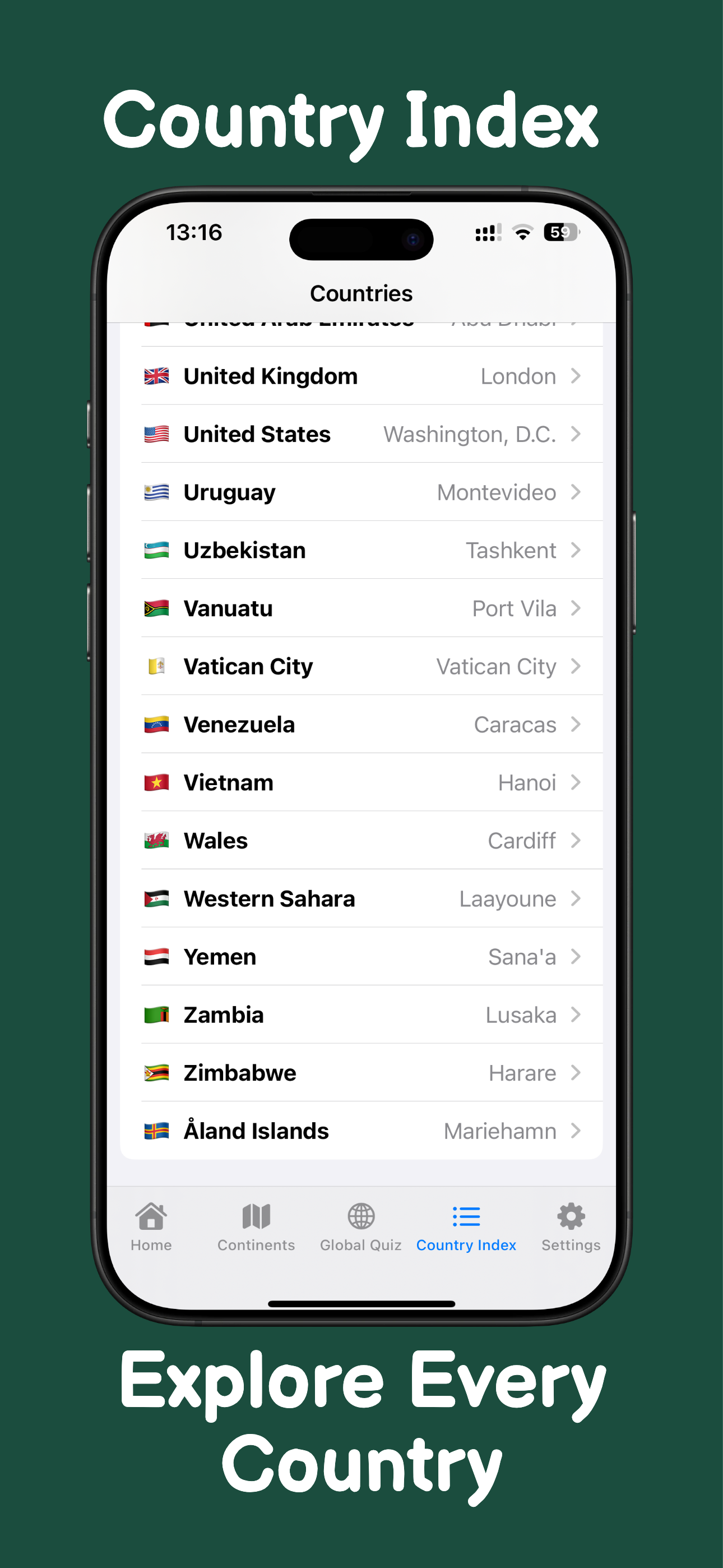 Geography Quiz: miniAtlas