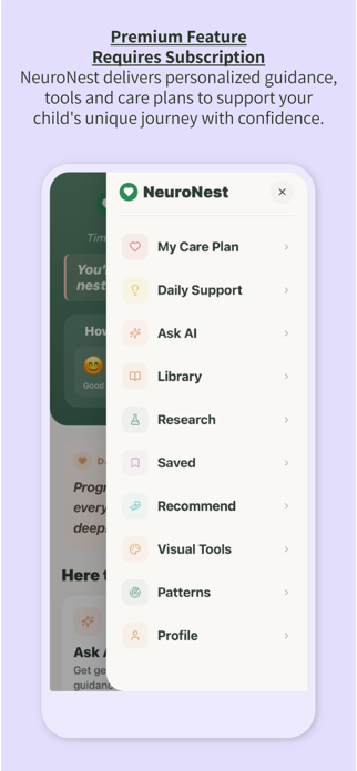 NeuroNest Parent Support Screenshot 3 of 8