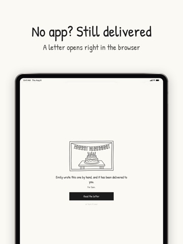 Yours - Handwritten Letters iPad screenshot