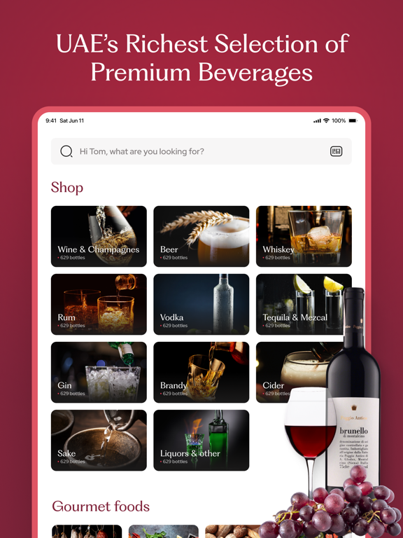 CityDrinks - Beverage Delivery iPad screenshot 1 - Food & Drink app