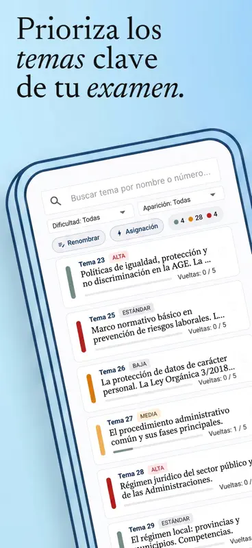 OpoZulo: Planifica Oposiciones screenshot 4 of 7