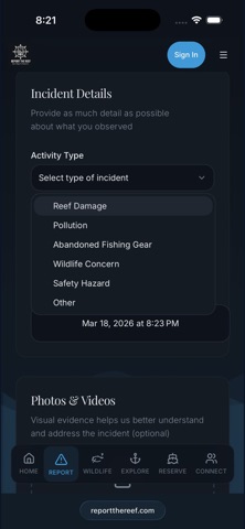 Report The Reef Screenshot 6 of 7