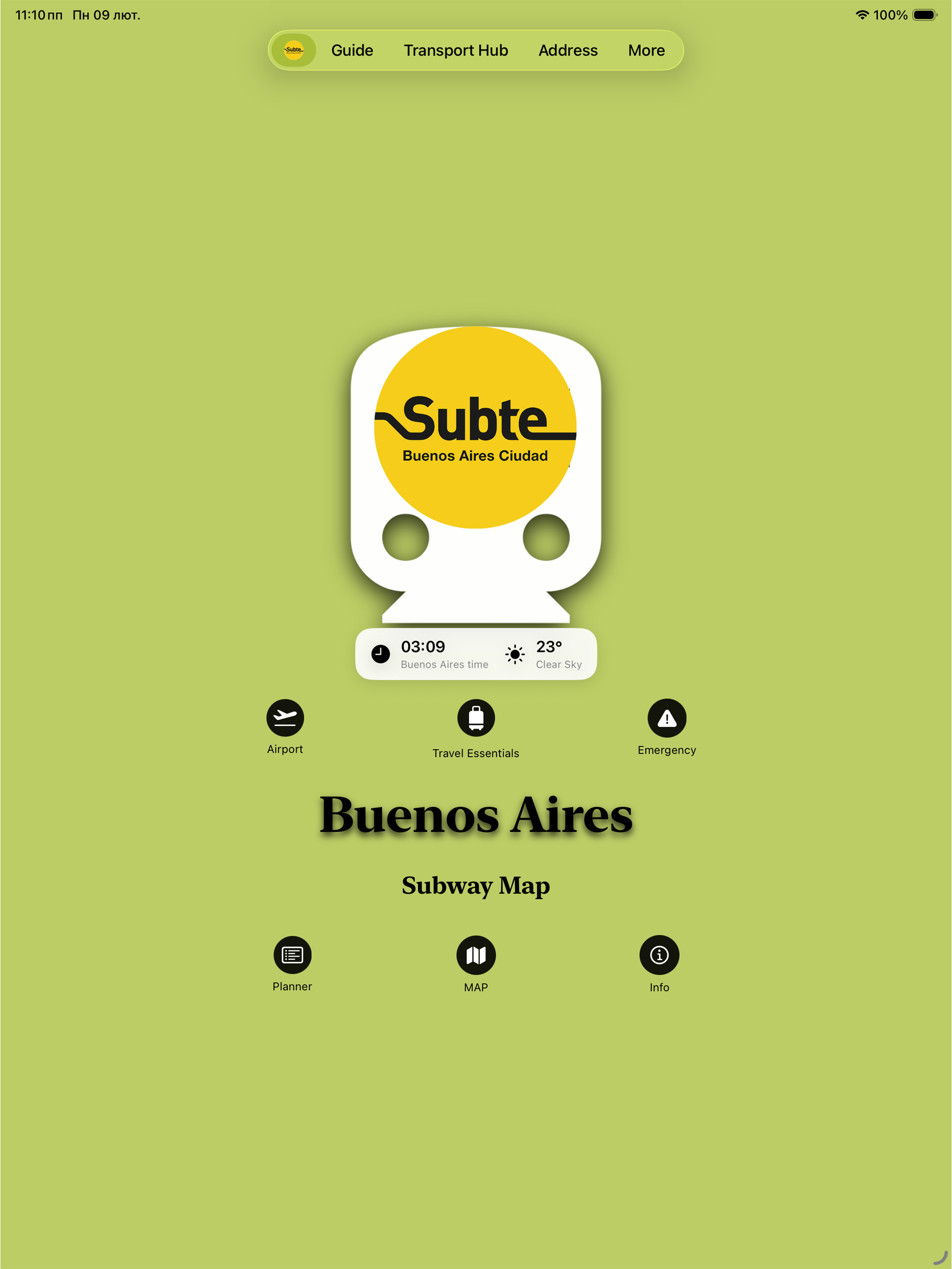 Buenos Aires Subway Map