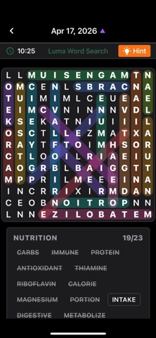 Luma Word Search Screenshot 7 of 9