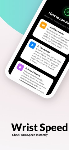 PaceLab - Cricket Arm Speed iPhone screenshot