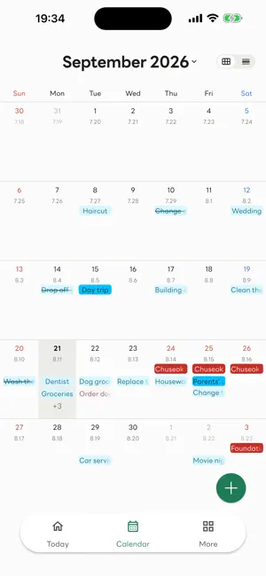 Nemonemo Calendar screenshot 2