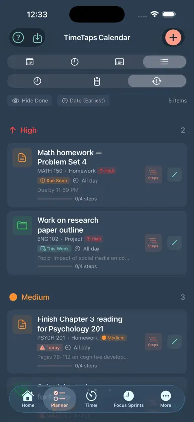 TimeTaps screenshot 3