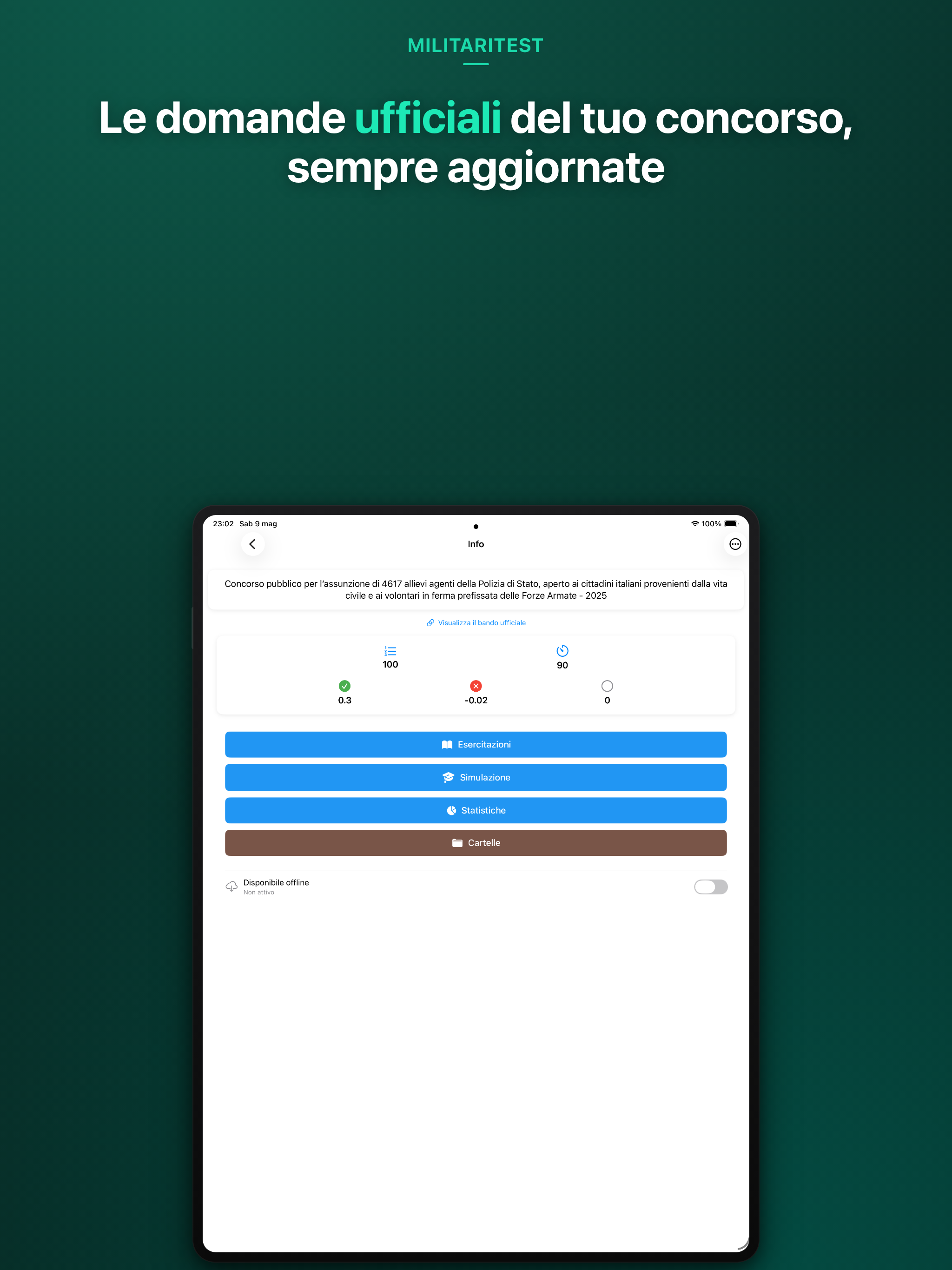 MilitariTest - Simulatore quiz