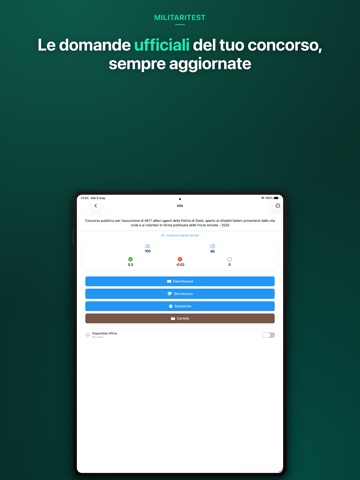 MilitariTest - Simulatore quiz iPad screenshot 2