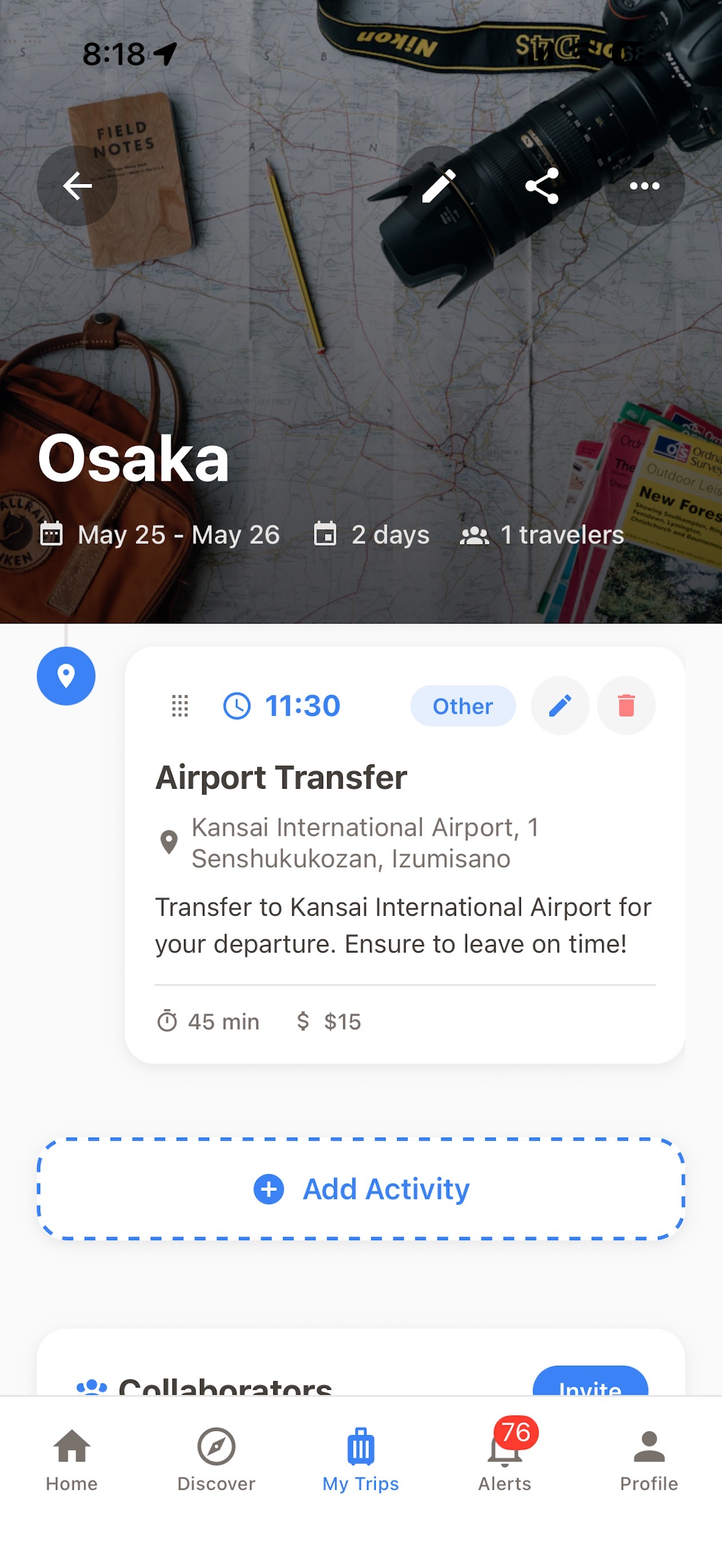 Travel Planner : AI Itinerary