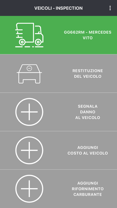Veicoli - Inspection Screenshot