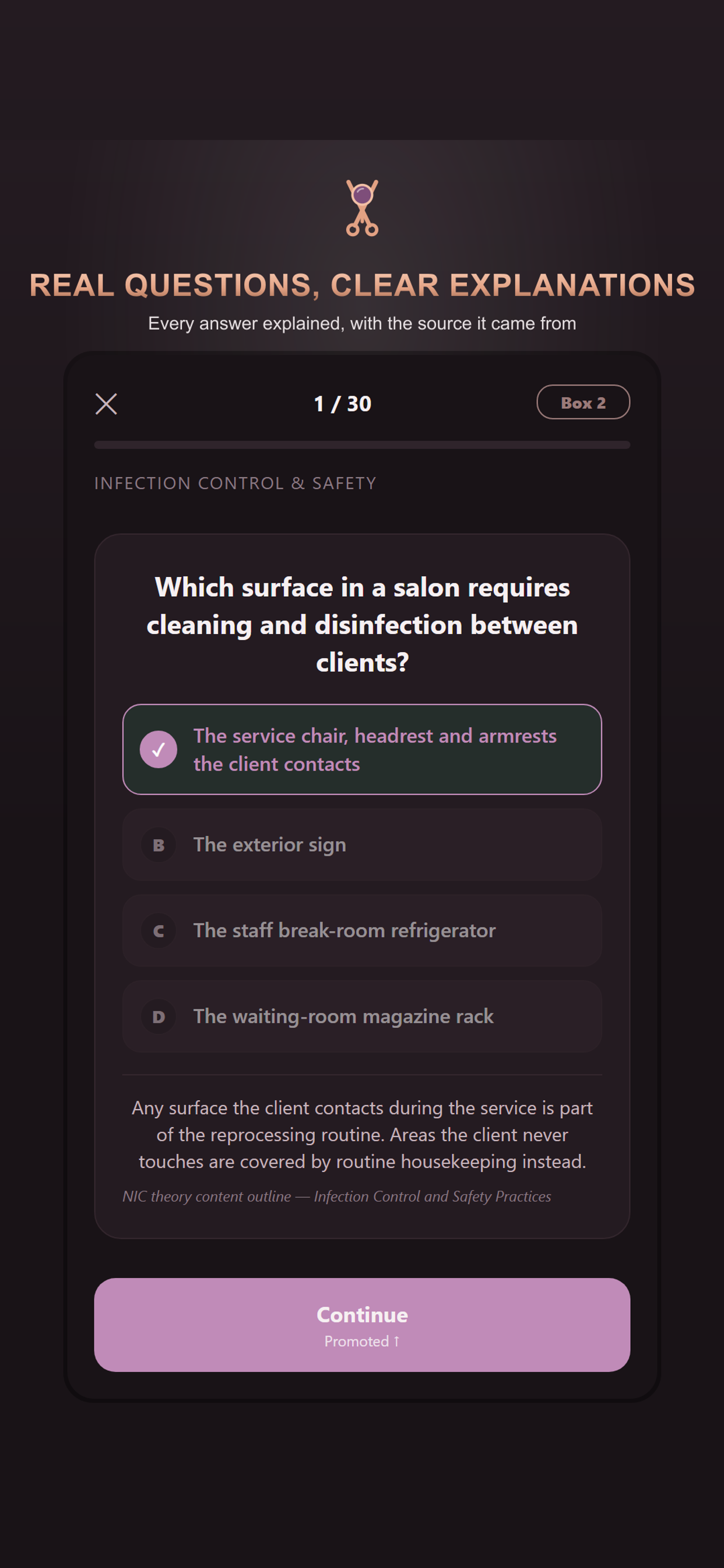 Esthetician State Board Exam screenshot 2
