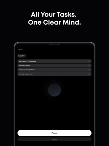 Focus AI: To Do & Productivity iPad screenshot